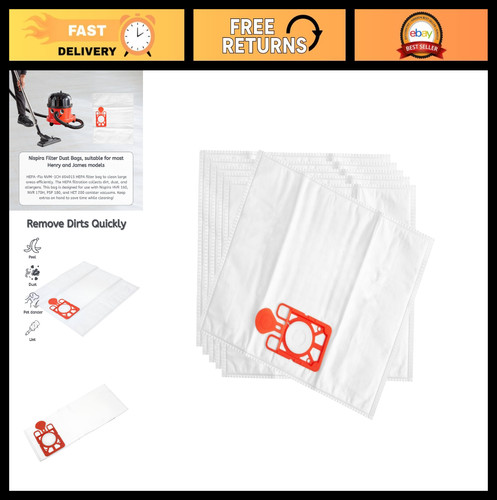 Microfiber dust bags for - microfiber, henry